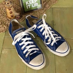 Royal Blue Converse Chuck Taylors Ladies 10